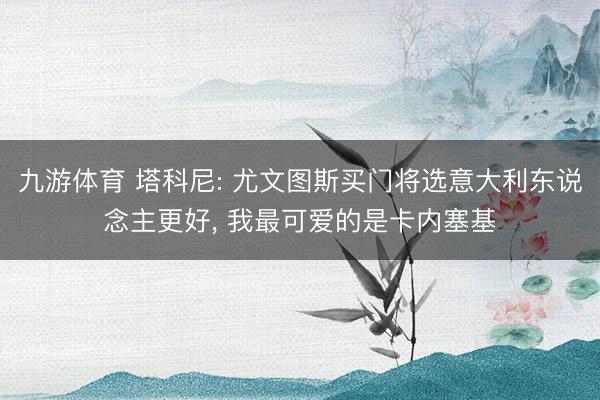 九游体育 塔科尼: 尤文图斯买门将选意大利东说念主更好， 我最可爱的是卡内塞基